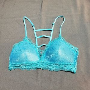 Light Blue Lace Ladder Back Bralette ABS Medium